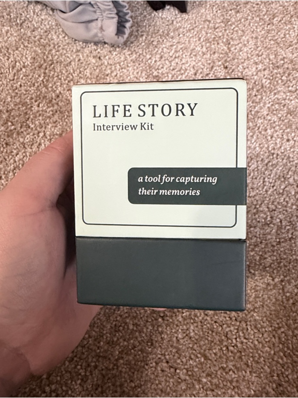 Life Story Interview Kit - Mint & Dark Green Box